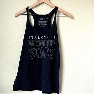 Star Cycle Medium Under the Stars Racerback Tank Black Medium